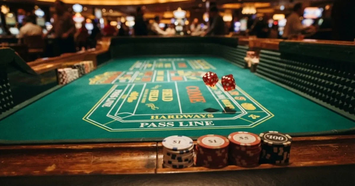 A craps table